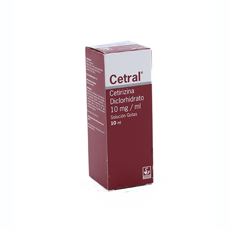 Imagen de Cetirizina Cetral Sol. Gts. 10Mg X10Ml