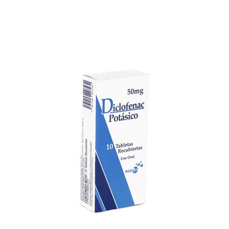 Imagen de Diclofenac Potásico Tab. 50Mg X10 Medigen