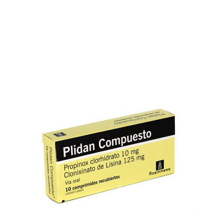 Imagen de Propinoxato+Lisina Plidan Compuesto Comp. 125Mg X10