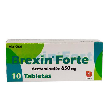 Imagen de Acetaminofen Brexin Forte Tab. 650Mg X10