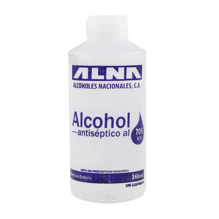 Imagen de Alcohol Solución Antiséptica 70% Alna 240 Ml