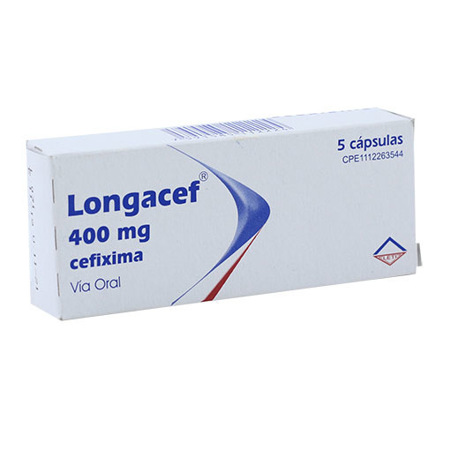 Imagen de Cefixima Longacef Comp. 400Mg X5