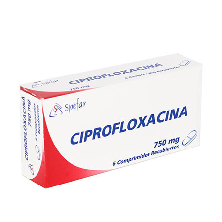 Imagen de Ciprofloxacina Tab. 750Mg X6 Spefar