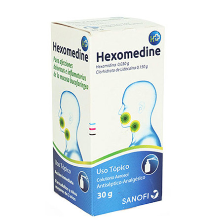 Imagen de Benzidamina Hexomedine Sol. Topica Atomizador 30Gr