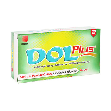 Imagen de Acetaminofén Dol Plus Tab. 650Mg X20