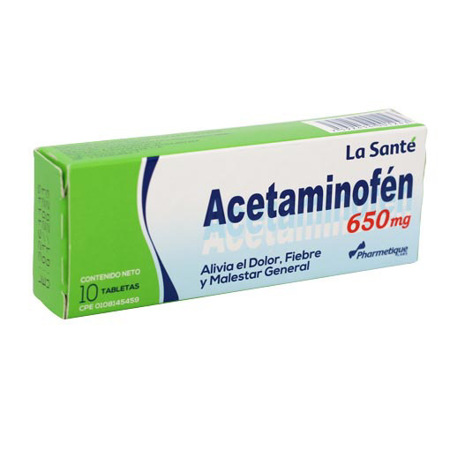 Imagen de Acetaminofen Tab. 650Mg X10 Elter