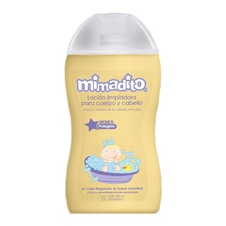 Imagen de Loción Limpiadora Para Cuerpo Y Cabello Mimadito 200 Ml.