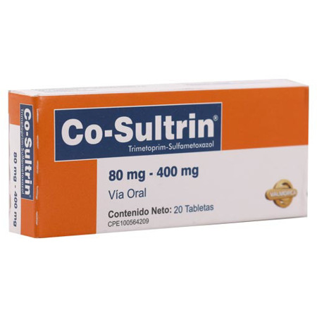 Imagen de Trimetoprim+Sulfametoxazol Co-Sultrin Tab. 80/400Mg X20