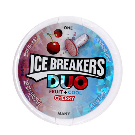 Imagen de Caramelo Duo Cherry Ice Breakers 36 Gr.
