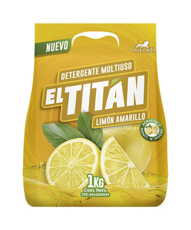 Imagen de Detergente Con Limón El Titan 1 K.
