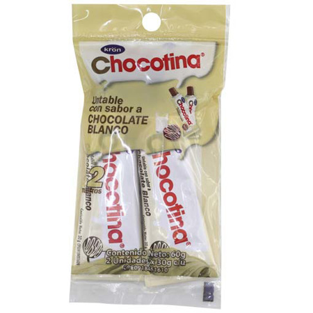 Imagen de Chocolate Blanco Chocotina Kron (2 Unidades).