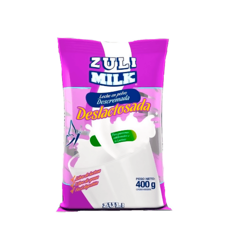 Imagen de Leche Deslactada Descremada Zuli Milk 400 Gr.