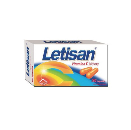 Imagen de Vitamina C Letisan Cap. 500Mg X30