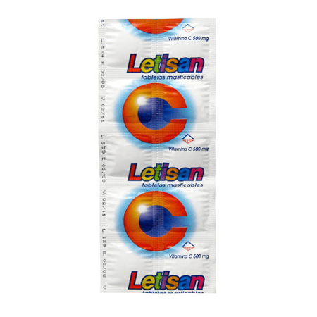 Imagen de Vitamina C Letisan Tab. Mast. X10