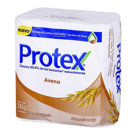 Imagen de Jabón Antibacterial Protex Avena 110G X3Und