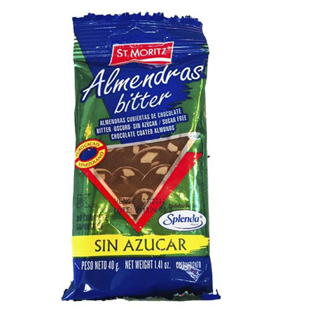 Imagen de Almendra St.Moritz Con Chocolate Sin Azucar 40 Gr