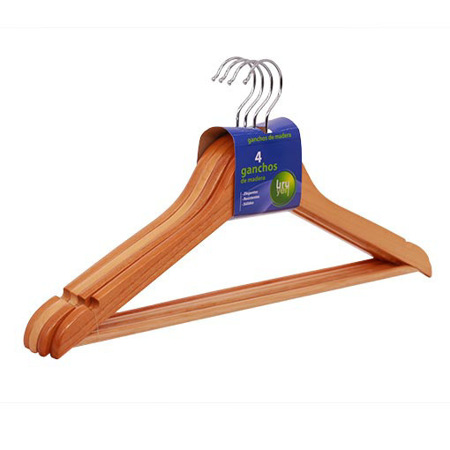 Imagen de Gancho Uruyen Madera Plano 4 Und