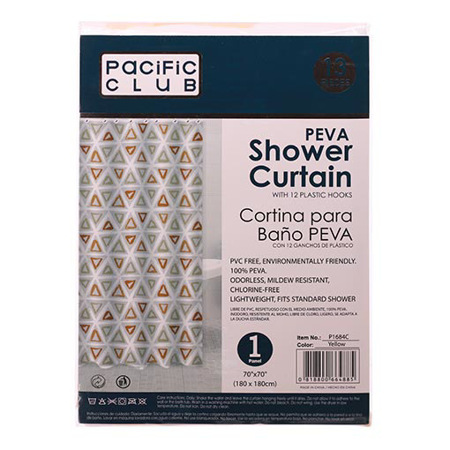 Imagen de Cortina De Baño Pacific Club Con Diseño 180x180Cm