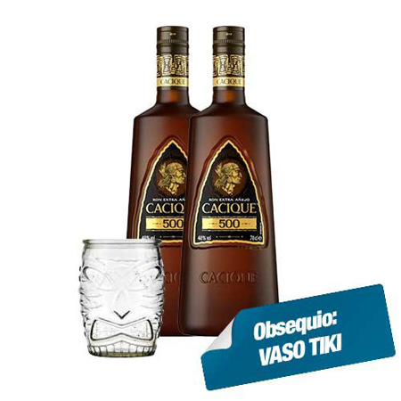 Imagen de Combo 2 Cacique 500 + Vaso Tiki