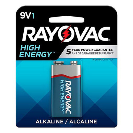 Imagen de Pila Alcalina High Energy Rayovan 9V1