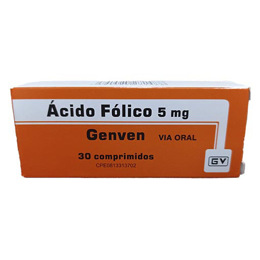 Ácido Fólico 10Mg 30 Comprimidos Genven