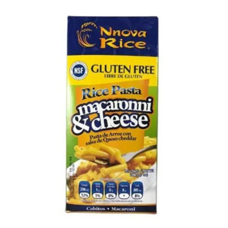 Imagen de Pasta Macarrón Nnova Rice Con Queso Cheddar Sin Gluten 250Gr