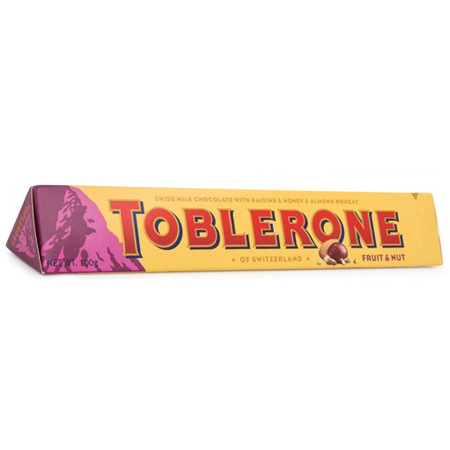 Imagen de Chocolate Barra Toblerone Fruit&Nut 100Gr