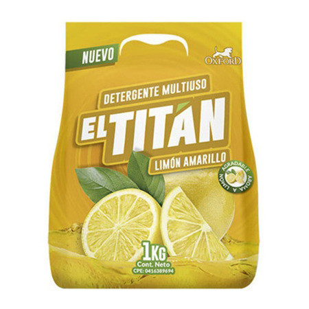 Imagen de Detergente Polvo El Titan Limón Amarillo 900gr