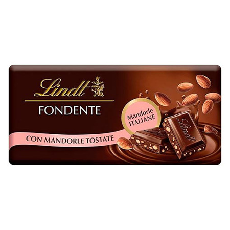 Imagen de Chocolate Barra Lindt Fondente Con Almendra Tostada 100 Gr