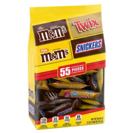 Imagen de Chocolate Mini Mix Variety Mars Favorites Fun Size 55 Und 878,3 Gr