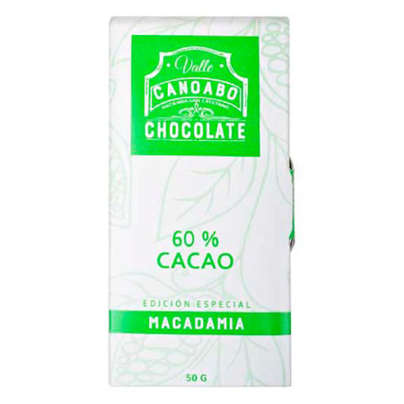 Imagen de Chocolate Barra Canoabo Macadamia 50 Gr