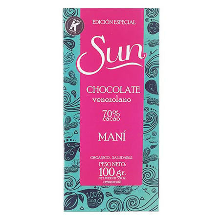 Imagen de Chocolate Barra Sun Mani Keto 70% 100 Gr