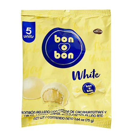 Imagen de Bombo Bon O Bon Chocolate Blanco 90g