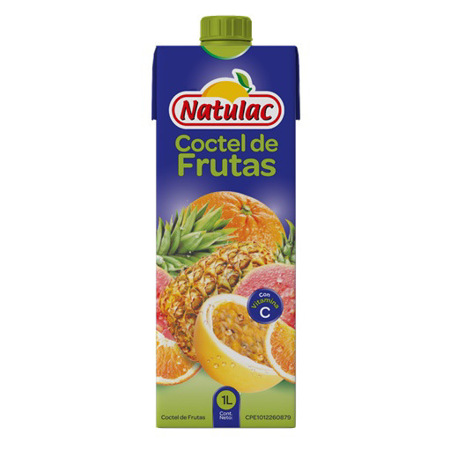 Imagen de Néctar De Coctel De Frutas Natulac 1L.