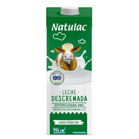 Imagen de Leche Descremada UHT Natulac 946Ml