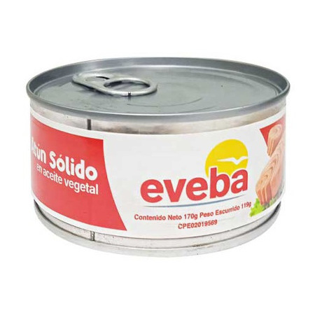 Imagen de Atún  Eveba En Aceite Vegetal 170 Gr