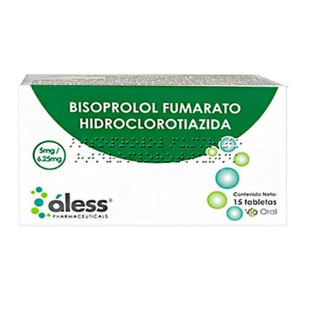 Imagen de Bisoprolol Fumarato Hct 5/6,25Mgx15 Aless