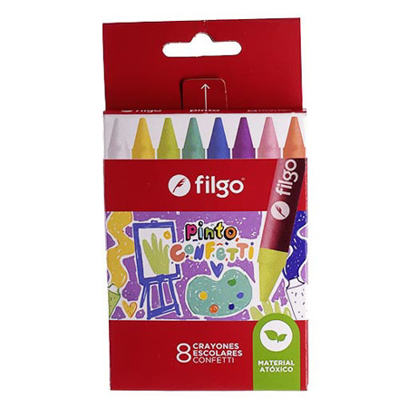 Imagen de Crayones De Cera Filgo 8 Pza