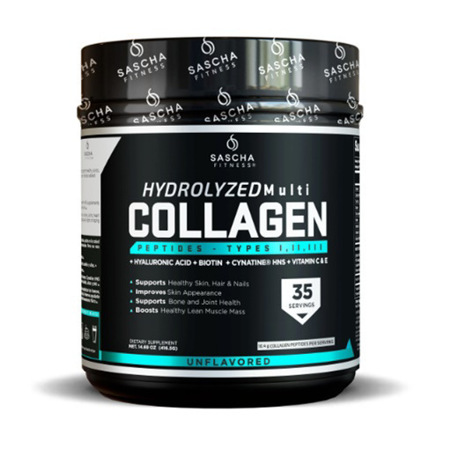 Imagen de Colágeno En Polvo Sascha Fitness Hydrolyzed Unflavored 416 Gr