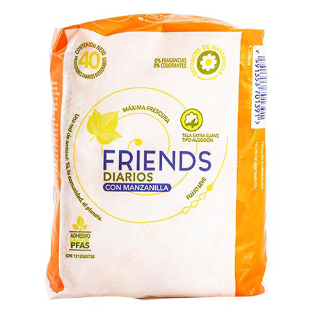 Imagen de Protectores Diario Friends Manzanilla 40 Und