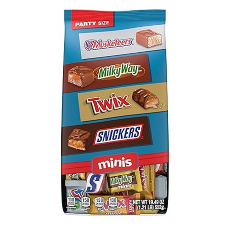 Imagen de Chocolate Relleno Twix Snicker M&M Musketeers Mini 552 Gr