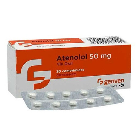 Imagen de Atenolol 50 Mg x 30 Comprimido Genven