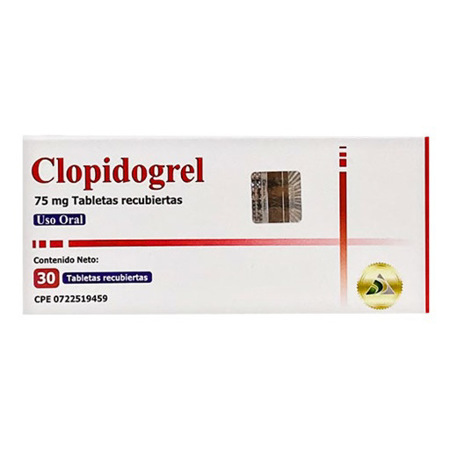 Imagen de Clopidogrel 75 Mg 30 Tab. Recubierta Dac