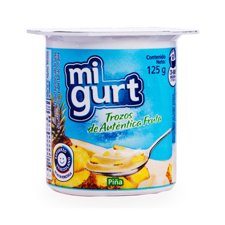 Imagen de Yogurt Firme Migurt De Piña 125 Gr