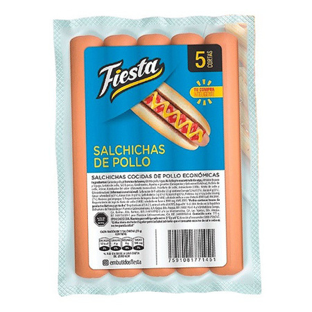 Imagen de Salchicha Corta De Pollo Fiesta 5 Und