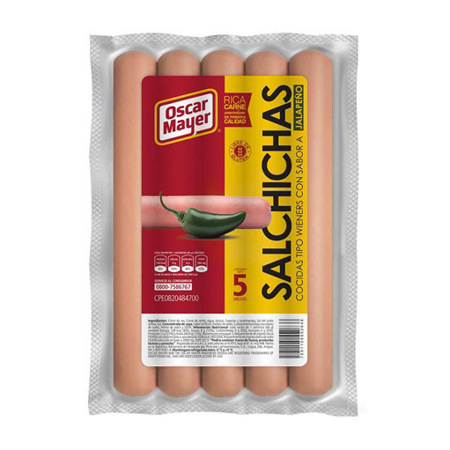 Imagen de Salchicha Oscar Mayer Jalapeño 5Und