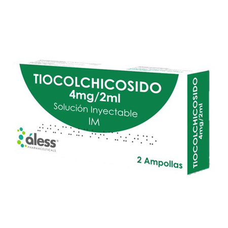 Imagen de Tiocolchicosido Ampolla Im 4mg/2ml X2 Aless