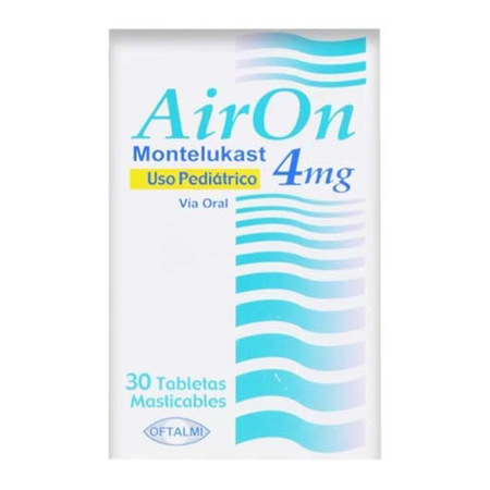 Imagen de Airon Montelukast   4Mg X 30 Tab. Masticable Pediátrico  Oftalmi