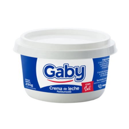 Imagen de Crema De Leche Gaby 250 Gr.