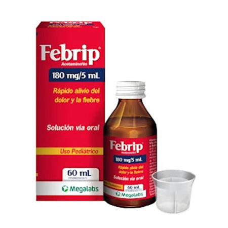 Imagen de Febrip Solución Pediátrica 180 Mg/5 Ml 60 Ml